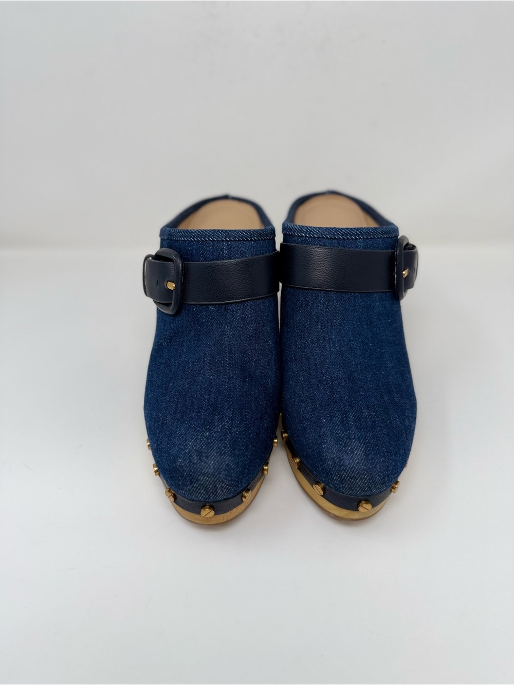 New Veronica Beard Dacey Denim Clog Blue Sz 8 - Picture 8 of 13